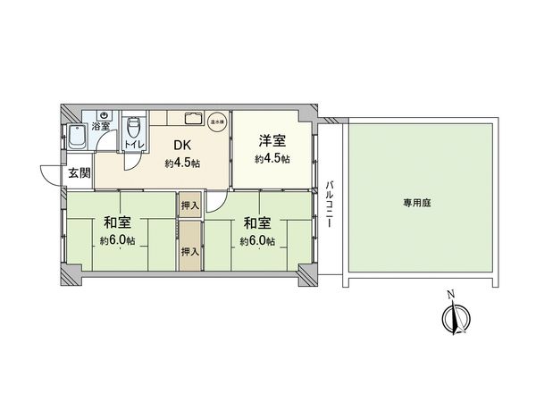 サンパール味美 間取図(平面図)