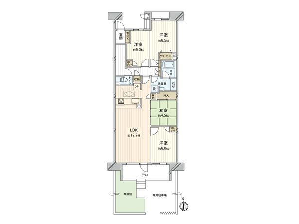 センチュリースクエア木場 間取図(平面図)