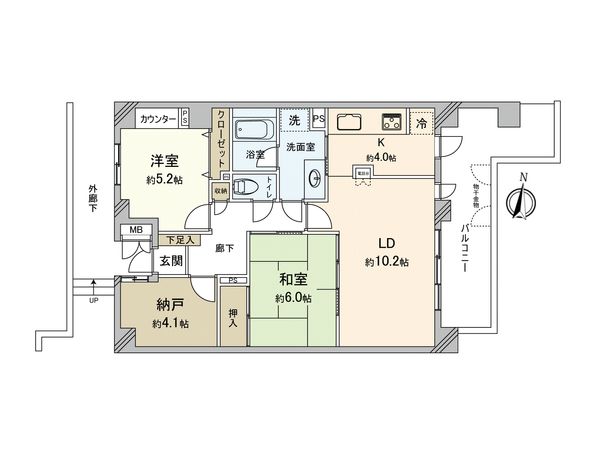 パークシティ松下東棟 間取図(平面図) パークシティ松下東棟 間取図(平面図)