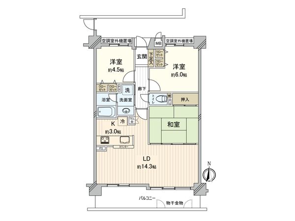 ダイアパレス六番町 間取図(平面図) ダイアパレス六番町 間取図(平面図)
