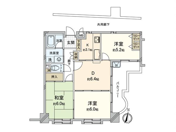 レインボー東高蔵 間取図(平面図) レインボー東高蔵 間取図(平面図)