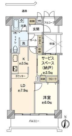 アクトピア白鳥公園 間取図(平面図)