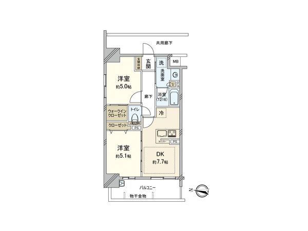 プレサンスロジェ金山ミッドゲート 間取図(平面図) プレサンスロジェ金山ミッドゲート 間取図(平面図)