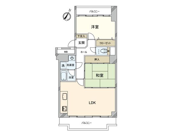 エスポア神宮西 間取図(平面図) 間取図(平面図)