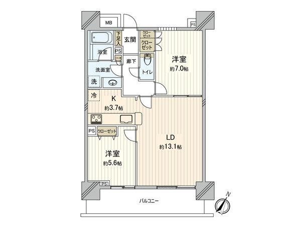 ヴィー・クオレタワー白鳥庭園 間取図(平面図) 間取図(平面図)