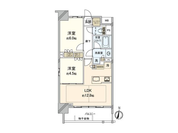 オープンレジデンシア金山熱田Live 間取図(平面図)