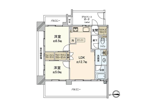 ファミリアーレ神宮東第2 間取図(平面図)
