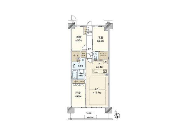 パークホームズLaLa名古屋みなとアクルスガーデンスクエア 間取図(平面図) パークホームズLaLa名古屋みなとアクルスガーデンスクエア 間取図(平面図)