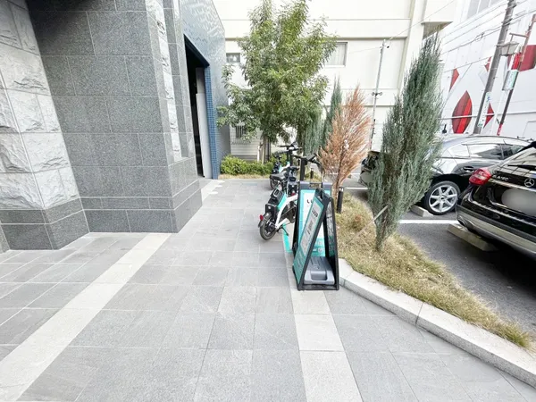 レンタサイクル置場