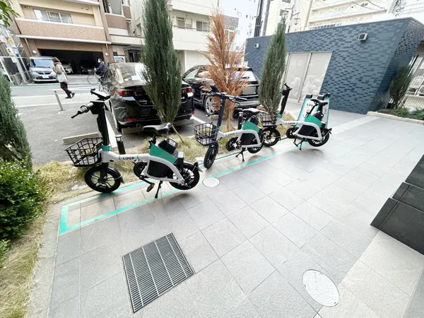 レンタサイクル置場