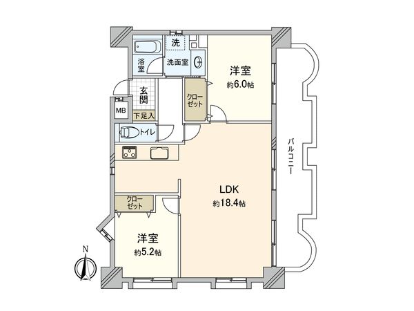 レインボー東高蔵 間取図(平面図)