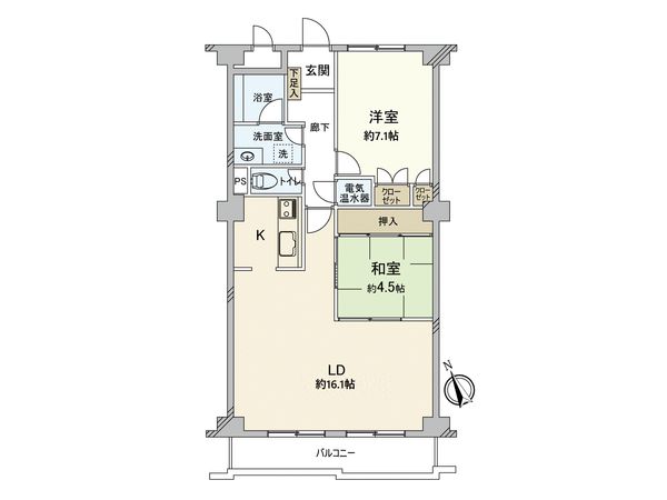 イトーピア八島マンション 間取図(平面図) イトーピア八島マンション 間取図(平面図)