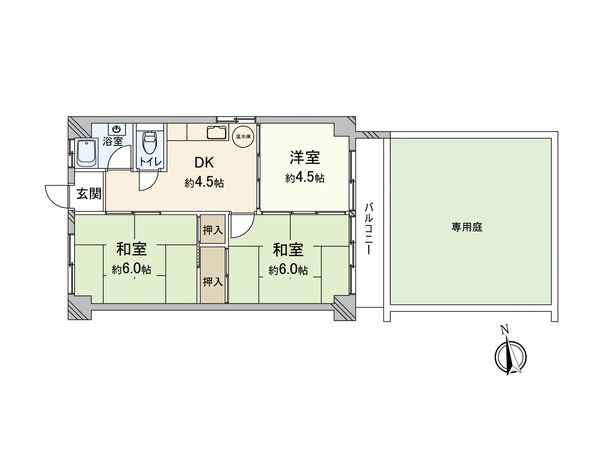 サンパール味美 間取図(平面図) サンパール味美 間取図(平面図)