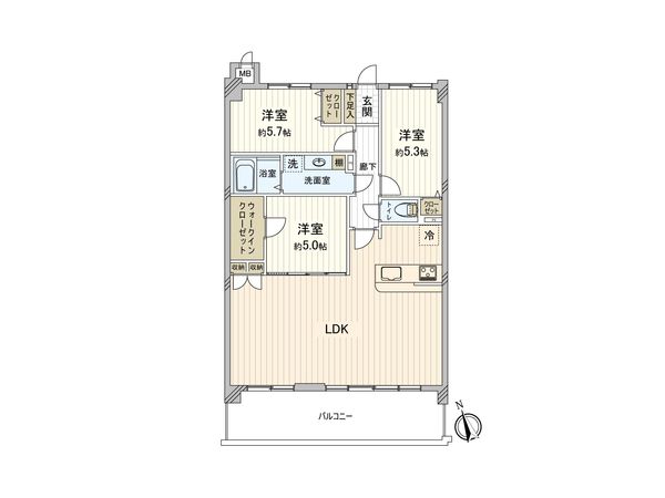スペリア名南コンフォート 間取図(平面図) 間取図(平面図)