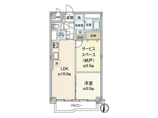 金山レックスマンション 間取図(平面図) 間取図(平面図)