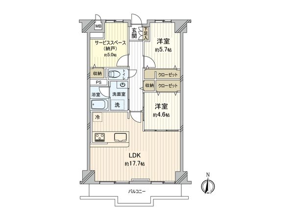 エスポア金山 間取図(平面図)