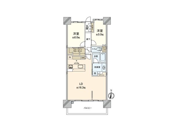 リビオ木場 間取図(平面図) リビオ木場 間取図(平面図)