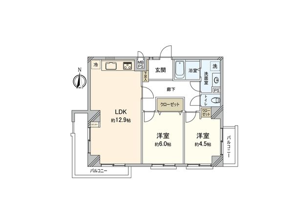コンセール正木 間取図(平面図) コンセール正木 間取図(平面図)