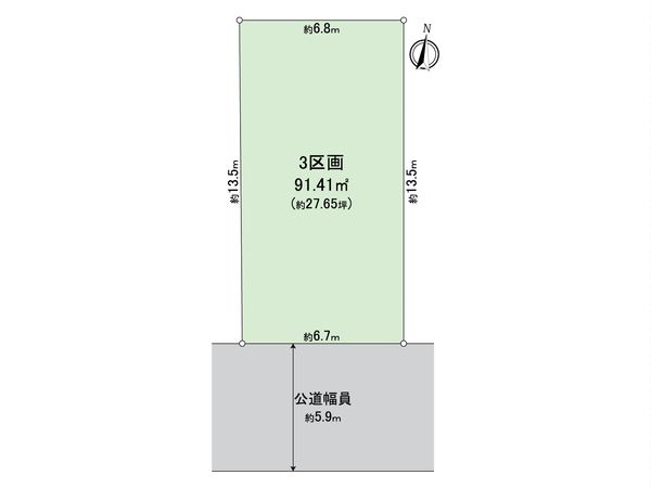 千種区清明山1丁目 区画図