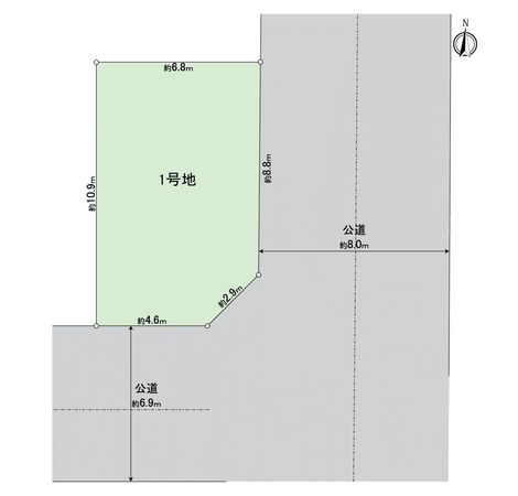 東区芳野1丁目 区画図 東区芳野1丁目 区画図