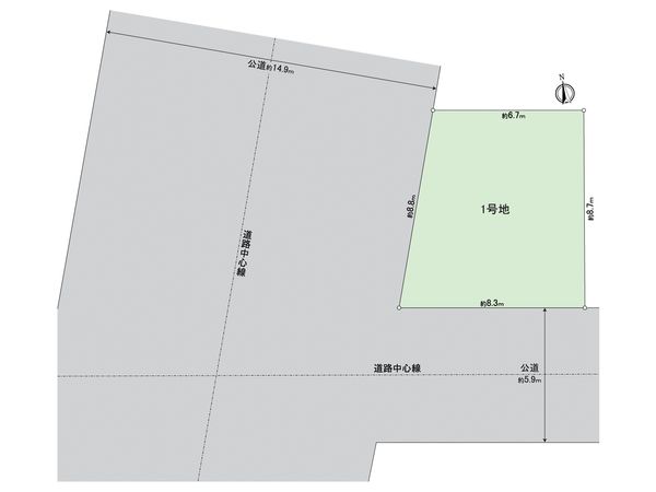 東区徳川1丁目 区画図 東区徳川1丁目 区画図