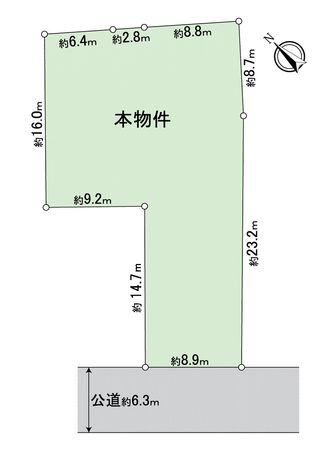 昭和区向山町2丁目 区画図