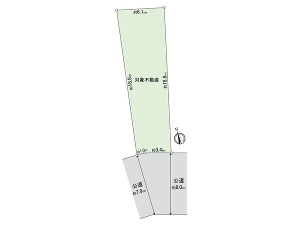 名古屋市名東区山の手一丁目 土地 区画図 名古屋市名東区山の手一丁目 土地 区画図