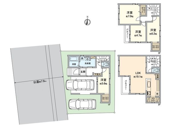 千種区清明山1丁目 間取図(平面図) 千種区清明山1丁目 間取図(平面図)
