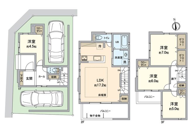 千種区南明町3丁目 間取図(平面図) 千種区南明町3丁目 間取図(平面図)