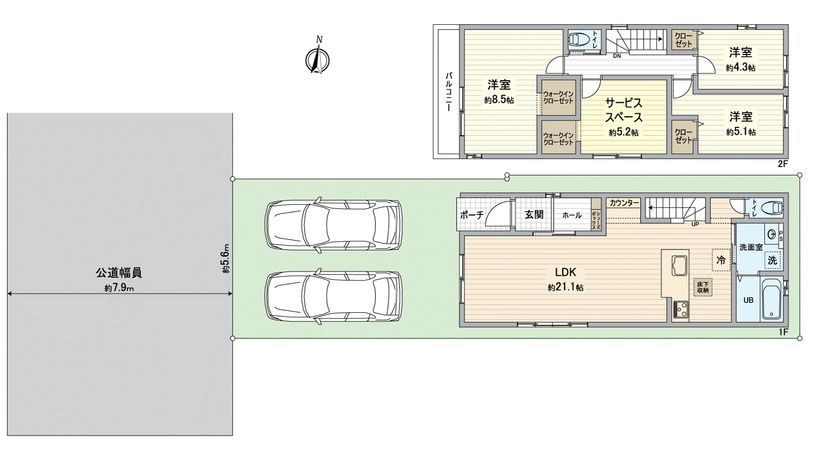 千種区萱場2丁目 間取図(平面図) 千種区萱場2丁目 間取図(平面図)