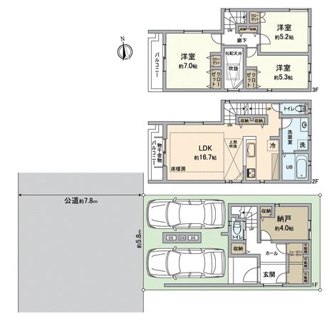千種区青柳町5丁目 間取図(平面図) 千種区青柳町5丁目 間取図(平面図)