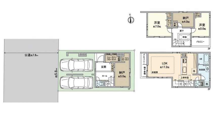 千種区青柳町5丁目 間取図(平面図) 千種区青柳町5丁目 間取図(平面図)