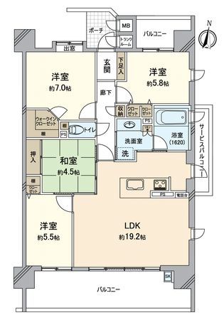 プリオール北千種 間取図(平面図) 間取図(平面図)