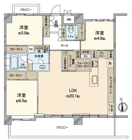 グランドメゾン徳川東 間取図(平面図)