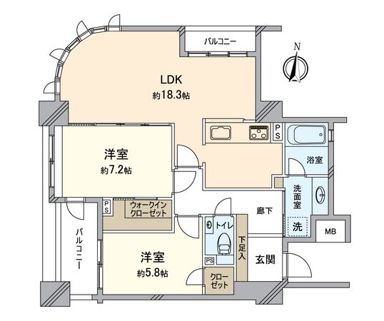グランドメゾン泉 間取図(平面図) 間取図(平面図)