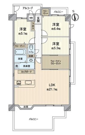 グレイス千種 間取図(平面図) グレイス千種 間取図(平面図)
