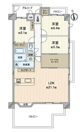 グレイス千種 間取図(平面図) グレイス千種 間取図(平面図)