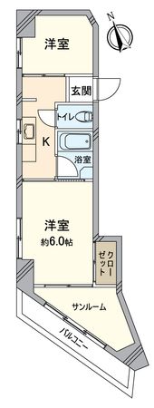 宝東新ハイツ 間取図(平面図) 間取図(平面図)