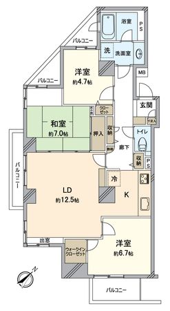 三井農林徳川園ハイツ 間取図(平面図) 三井農林徳川園ハイツ 間取図(平面図)