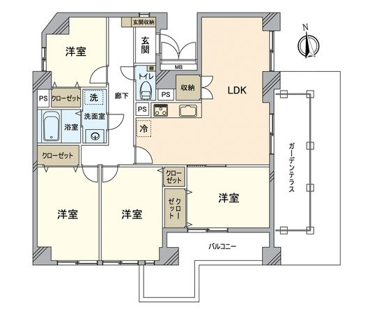 ライオンズマンション代官町 間取図(平面図) ライオンズマンション代官町 間取図(平面図)