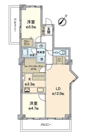 グリーンハイツ外堀通 間取図(平面図) グリーンハイツ外堀通 間取図(平面図)