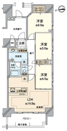 プレサンスジェネ千種内山Ⅱ 間取図(平面図) プレサンスジェネ千種内山Ⅱ 間取図(平面図)