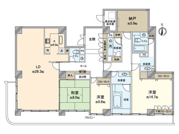 ザ・シーン徳川園 間取図(平面図)