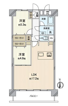 エクセレンス新栄 間取図(平面図) 間取図(平面図)