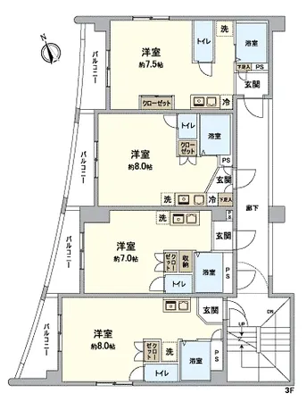 3階間取図