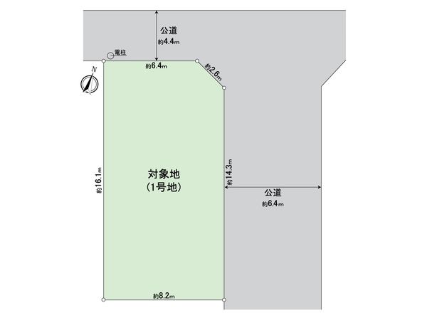 東区舞松原2丁目土地1号地 区画図 東区舞松原2丁目土地1号地 区画図