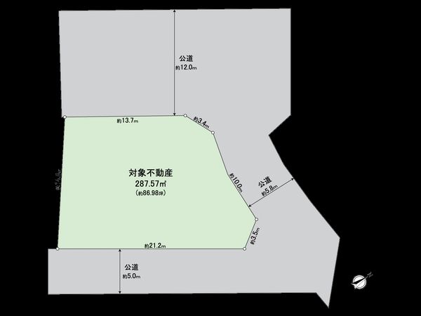 東区高美台4丁目土地 区画図 東区高美台4丁目土地 区画図