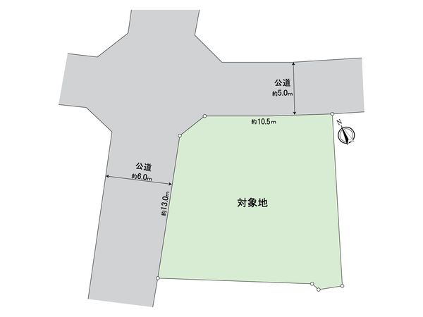 東区青葉5丁目土地 区画図 区画図