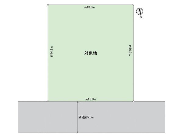 西区愛宕浜1丁目土地 区画図 区画図
