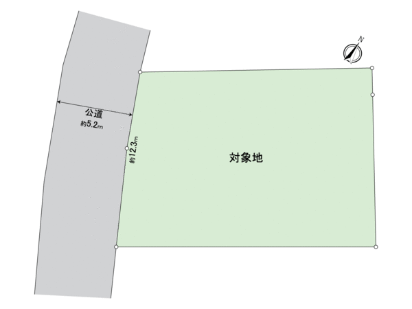 福岡市東区水谷3丁目土地 地形図
